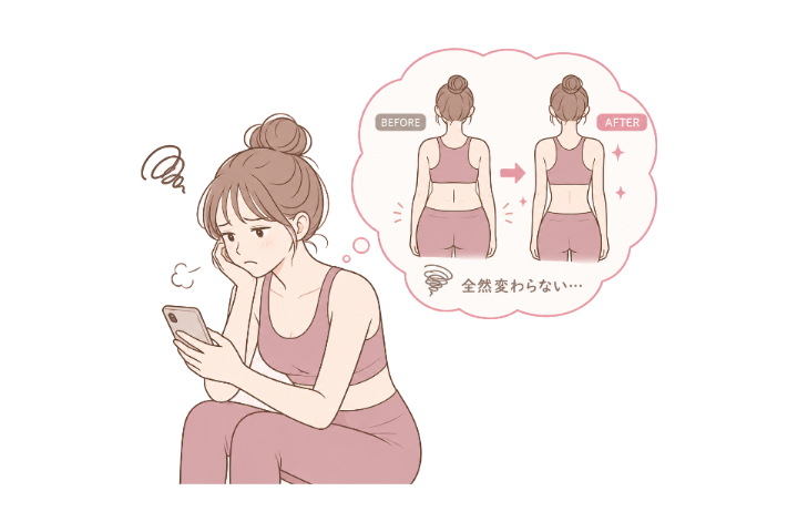 自己流では変化を感じない